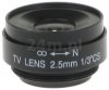 Obiektyw 2,5 mm do kamer 