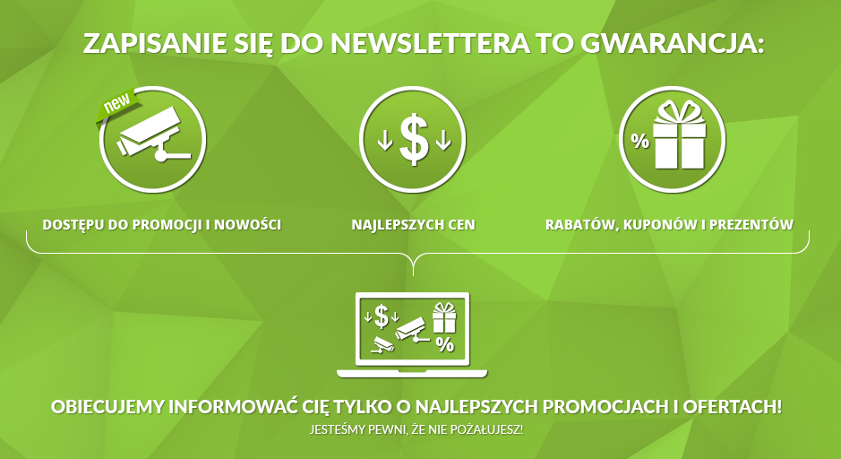 Newsletter: dostęp do promocji i nowości, najlepsze ceny, rabaty, kupony, prezenty