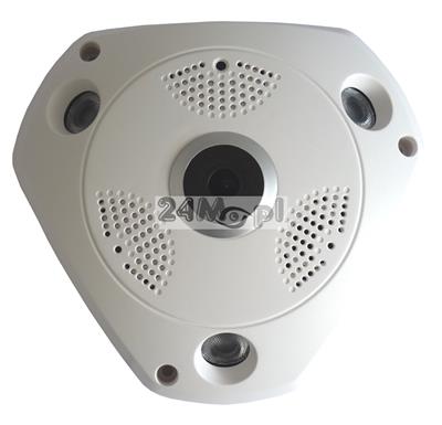 Kamera FULL HD 4 w 1 - kompatybilność z trybami AHD, CVI, TVI [TURBO HD], CVBS, rozdzielczość FULL HD, kąt widzenia 360 stopni, diody SMART IR LED