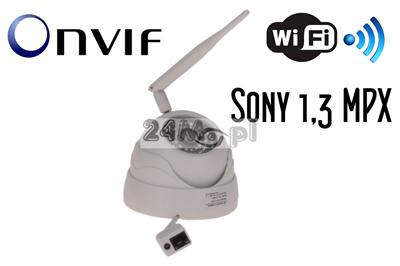 Wewnętrzna, cyfrowa kamera IP Wi-Fi - rozdzielczość HD (1280 x 960), przetwornik SONY, standard ONVIF, szeroki kąt widzenia