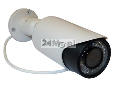 Zewnętrzna kamera IP do monitoringu - rozdzielczość 5 MPX i niższe, regulowany obiektyw 2,8-12 mm, 36 diod podczerwieni, skuteczny monitoring domu, firmy, placów, parkingów