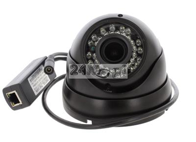 Zewnętrzna kamera kopułkowa IP FULL HD [1080P] - przetwornik SONY, obiektyw 2,8 - 12 mm, podczerwień ARRAY LED, zasilanie PoE, hermetyczna obudowa