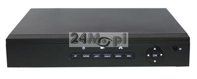 8 - kanałowy rejestrator do kamer IP - wbudowany switch z zasilaniem PoE, pełne wsparcie dla systemu ONVIF, dostęp zdalny za pomocą telefonów komórkowych i tabletów (Android / iPhone / iPad)