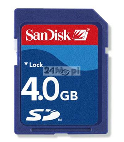 Karta SD o pojemności 4GB do minirejestratorów