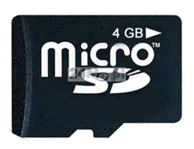 Karta SD micro o pojemności 4GB do minirejestratorów