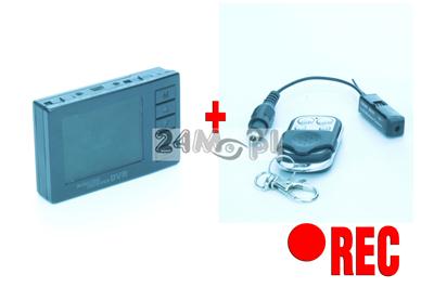 Zestaw szpiegowski - miniaturowa kamera bezprzewodowa z wyświetlaczem LCD