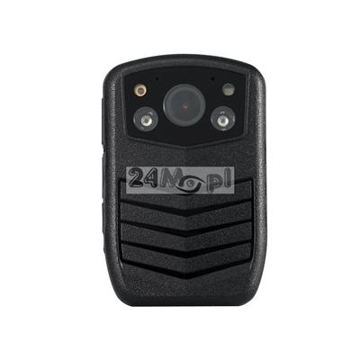 Kamera nasobna z wbudowanym rejestratorem (16 GB)  dla komorników i służb mundurowych - rozdzielczość FULL HD, praca dzień / noc (diody IR), szeroki kąt widzenia (140 stopni), mikrofon